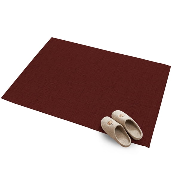 2x3 Washable Area Rugs,Burgundy Red Non-Slip Ultra Soft Rug Large Indoor Carpet,Dark Maroon Floor Rugs for Home Living Room Bedroom Dining Room Office