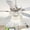 Chrome, variant on Cusp Barn 52 inch Modern Black Crystal Ceiling Fan with Light and Remote Control, DC Motor 6-Speed Reversible Ceiling Fan