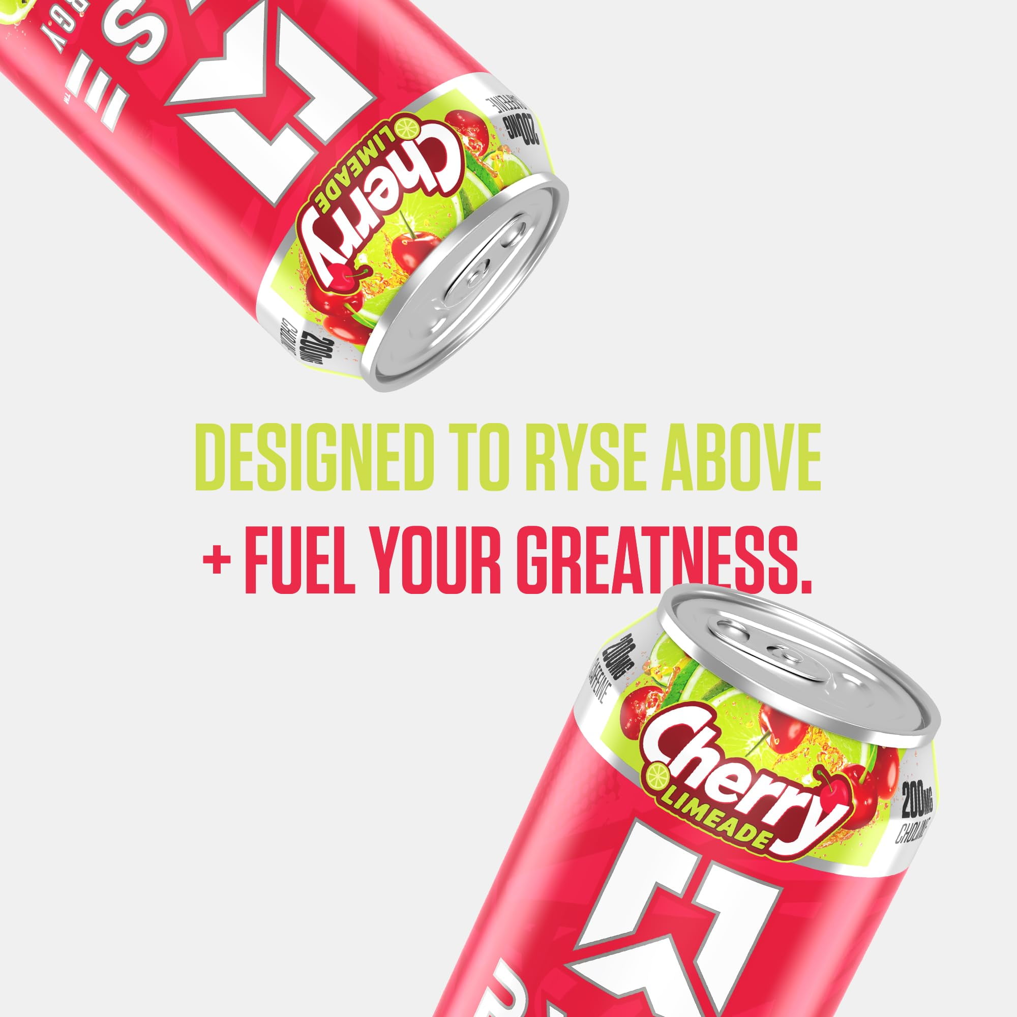 RYSE Fuel Energy Drink - Cherry Limeade - Sugar Free - 16 fl oz (12-Pack)