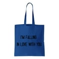thumbnail image 1 of I'm Falling In Love With You, The Bachelor Cotton Canvas Re-Usable Shopping & Carry-All Tote Bag, 1 of 3