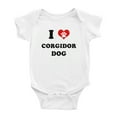 thumbnail image 1 of I Heart Corgidor Dog Funny Baby Bodysuits, 1 of 5