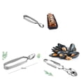 thumbnail image 3 of 2 Pcs Caracoles Pinzas de material acero Inoxidable Herramienta De Cocina Pesada, 3 of 9