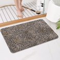 thumbnail image 4 of Black and Tan Leopard Print Bathroom Rugs Mat,Non Slip Microfiber Bathroom Rug,Rubber Backing,Soft Bathroom Mats for Bathroom Floor,Tub and Shower,17x27in(43x68cm), 4 of 5