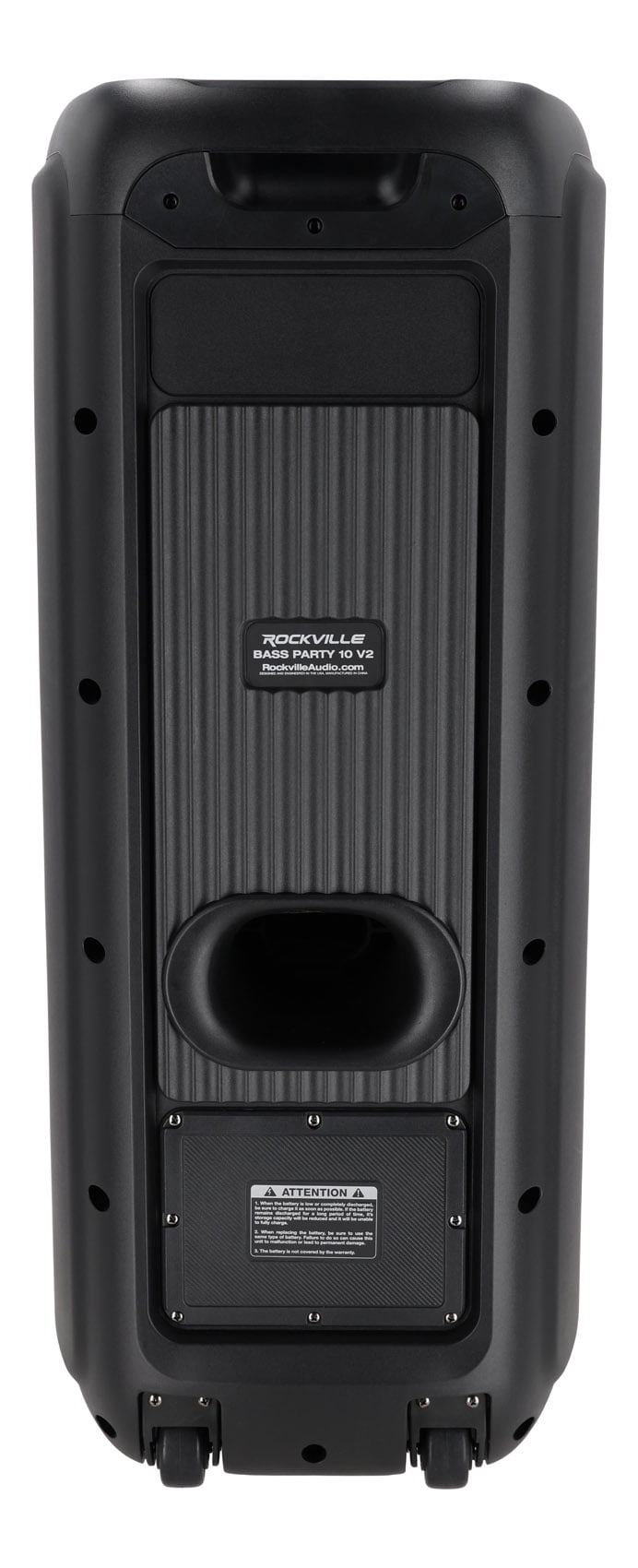 (2) Rockville BASS PARTY 10 Rechargeable LED Bluetooth Speakers w/Wireless Link