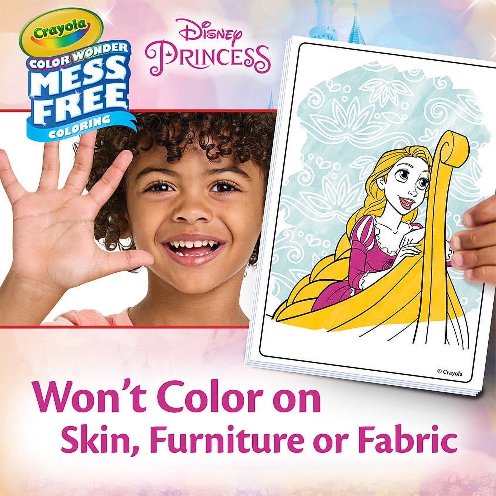 (2 pack) Crayola Color Wonder Disney Princess Mini Box Set, 12 Pgs & 4 Markers, Coloring Set for Toddlers, Arts and Crafts, Creative Gift for Kids, Ages 3, 4, 5, 6