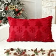 thumbnail image 4 of Antqov Christmas Pillow Cover 12x20" Rectangle Holiday Christmas Decorations Merry Christmas Soft Throw Pillow Cushion Cover for Bed Chair Sofa Couch Decorations, 4 of 8