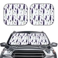 thumbnail image 2 of Rateoe Lavender Flowers Pattern 2 Piece Car Windshield Sun Shade Foldable | Front Windshield Shade for Sun, Heat and UV Rays | Sunshade for Car Front Window-Large, 2 of 6