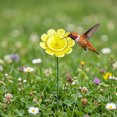 thumbnail image 4 of Bee Watering Station, Ceramic Bee Cup for Garden, Flower Shaped Bee Watering Station Bird Bath Water Feeder, Butterfly Drinking Cup Bee Bath Bowl Garden Stake (1PC, 2"x12.6", Yellow), 4 of 7