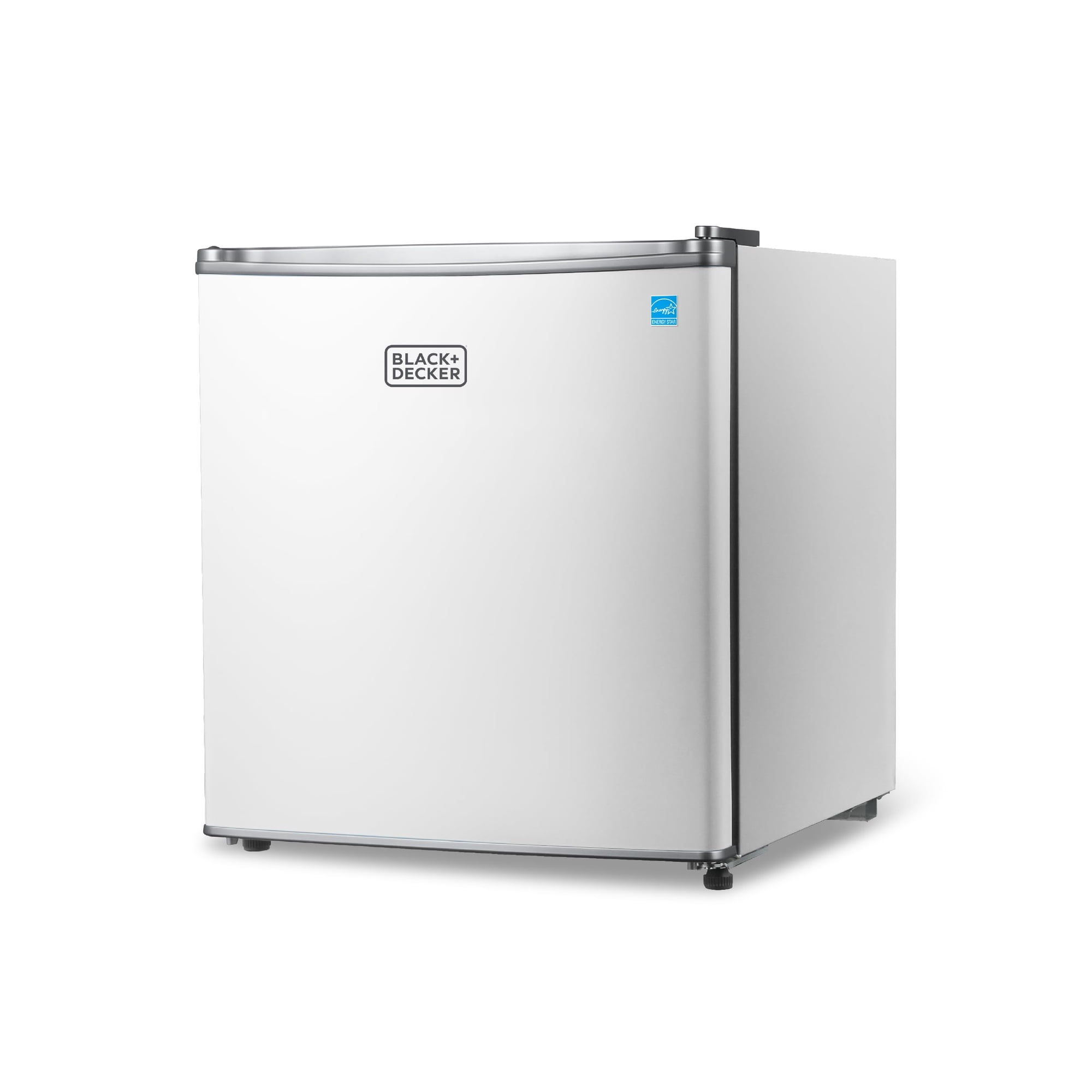 BLACK+DECKER BCRK17W Compact Refrigerator Energy Star Single Door Mini Fridge with Freezer, 1.7 cu. ft., White