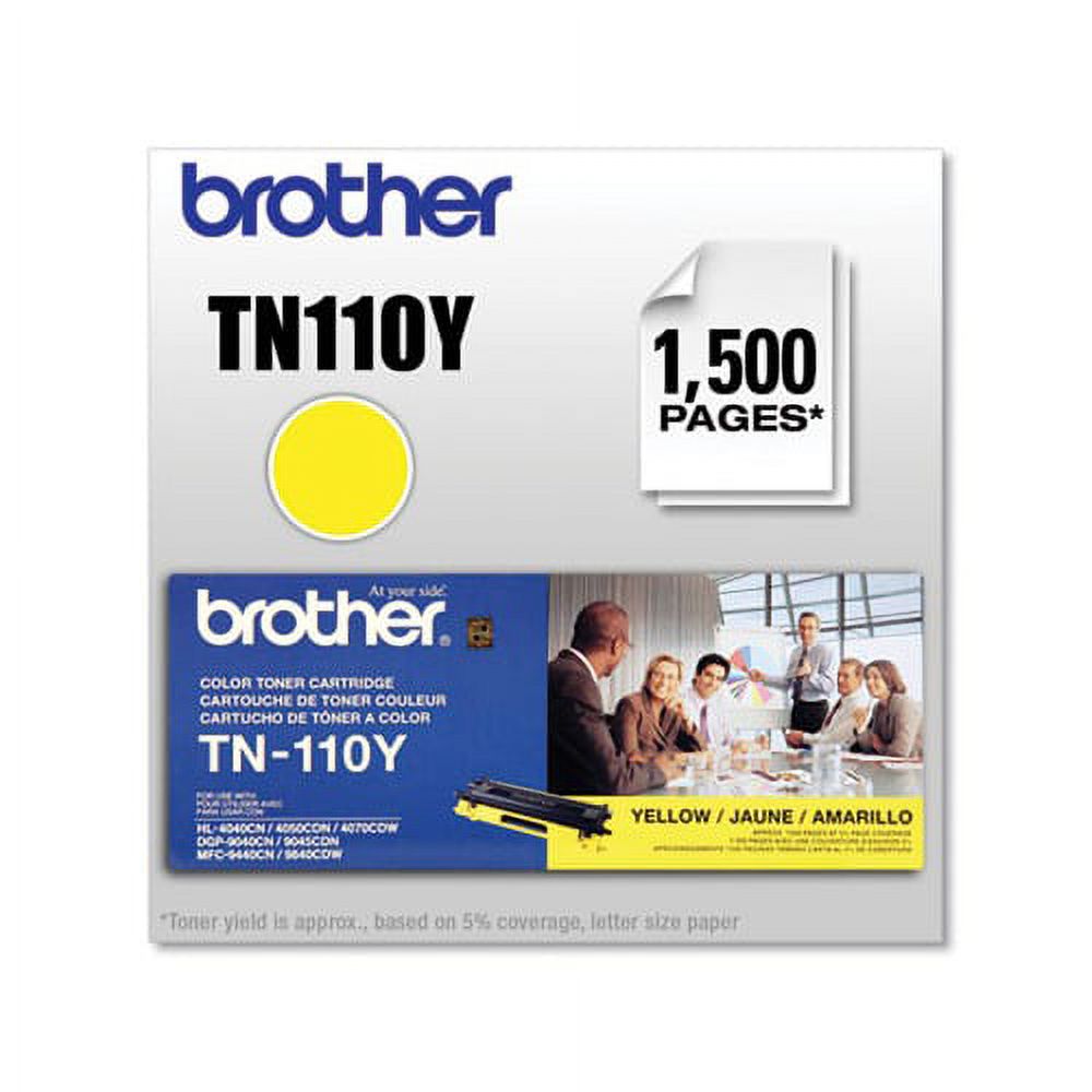 TN110Y Toner 1,500 Page-Yield, Yellow - image 4 of 4