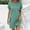 *Green, variant on U Women V Neck Short Sleeves Shirts Dress,Casual Flowy Summer Beach Vacation Shifts Light Blue,Womens Plus M
