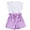 3#Love Purple, variant on HWJAD Toddlers and Baby Girls' Love Heart Sleeveless Tank Tops & Shorts Set Cute Summer Outfits