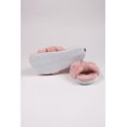 thumbnail image 5 of Pretty You London Women's Ariel Hard Soled Knot Slider Slipper in Pink, 5 of 5