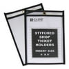 C-Line Shop Ticket Holders, Stitched, Both Sides Clear, 50", 6 x 9, 25/BX