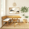 thumbnail image 2 of Plank+Beam Verso Round Dining Table, 47" Solid Wood Kitchen & Dining Room Table, Pecan, 2 of 12