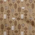 thumbnail image 1 of oneOone Cotton Poplin Twill Brown Fabric Asian Chinese Lamps Diy Clothing Quilting Fabric Print Fabric By Yard 56 Inch Wide, 1 of 4