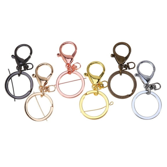 WORGEOUS  6 Pcs Chain Keychains Waist Hanging Holder Decoration