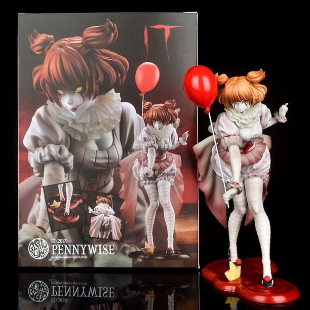 Joker Pennywise - Figura de acción de niña, Eden King, Iron Studios, Juguete coleccionable, Muñeca, Regalo de Halloween zhangmengya LED