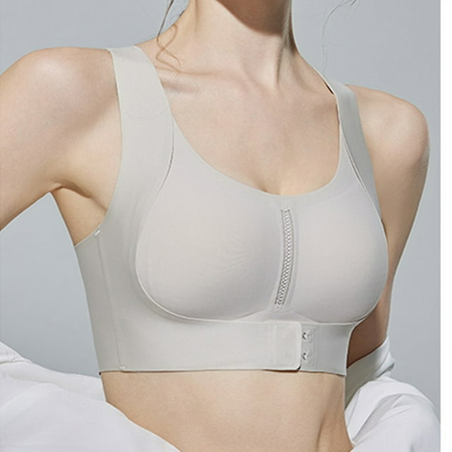 Women's Plus Size Wireless Bra, Full Coverage Support Seamless Comfort Lift for Everyday Wear