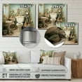 thumbnail image 4 of Designart "Escaping to the Coastal Toilet II" Bath & Laundry Metal Wall Decor, 4 of 5