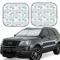 thumbnail image 6 of Kdxio Rabbit Back View Print 2-Piece Sun Shade Front Windshield - Foldable Car Front Window Sunshades for Most Sedans SUV Truck, 6 of 6