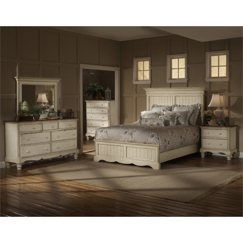 Hillsdale Wilshire 4 Piece Queen Bedroom Set in Antique ...