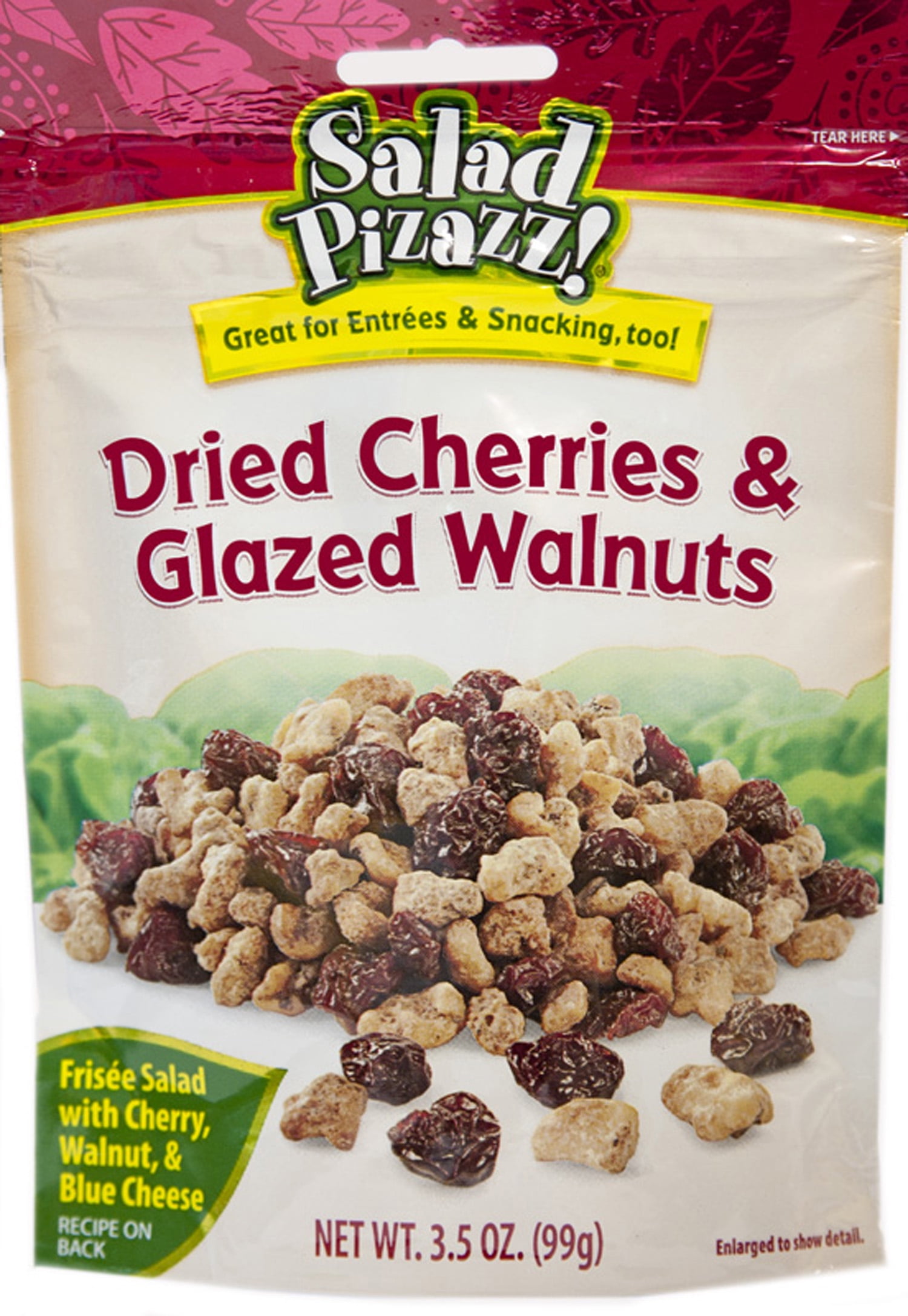 Salad Pizazz! Dried Cherries & Glazed Walnuts Salad Toppings, 3.5 oz