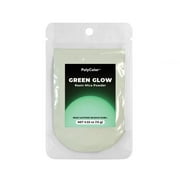Green Glow Metallic Powder (PolyColor) Glow in the Dark Mica Powder for Epoxy Resin Kits, Casting Resin, Tumblers, Jewelry, Dyes, and Arts and Crafts! (Color Pigment Powder)