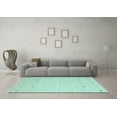 thumbnail image 3 of Ahgly Company Indoor Rectangle Solid Light Blue Modern Area Rugs, 5' x 8', 3 of 4