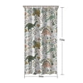 thumbnail image 5 of Colorful Dinosaurs Floral Pattern Shower Curtain 36"x72" ,Bathroom Decorative Shower Curtains Set with 12 Hooks,Modern Waterproof Washable Shower Curtain, 5 of 6