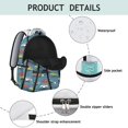 thumbnail image 3 of Student Construction Tractor Backpack Cartoon Firefighter Truck Design, Adjustable Strap School Bag, Wear-Resistant and Perfect for Outdoor and School Use, 3 of 6