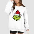 thumbnail image 4 of Xmas Crewneck Pullover Long Sleeve Funny Cute Sweatshirts Christmas 8-White L, 4 of 5