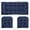 Navy, variant on Outdoor 3 Piece Wicker Chair Cushion Set, 1 Loveseat Wicker Settee Cushion & 2 U-Shape Cushion for Patio Bench All Weather