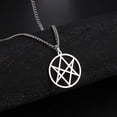 thumbnail image 3 of TEAMER Stainless Steel 6 Pointed Star Pendant Necklace Magic Hexagram Spiritual Amulet Symbol Necklace Jewelry for Men, 3 of 4