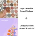 thumbnail image 4 of Cross-Inspired ‘Daily Bliss’ Notepads for Every Day3.54x3.54" Avocado Message Cards -100 Pcs Sticky Notes + 100 Various Emoticon Stickers, Notepads for Creative Mini Cards for Home Office Decor, 4 of 12