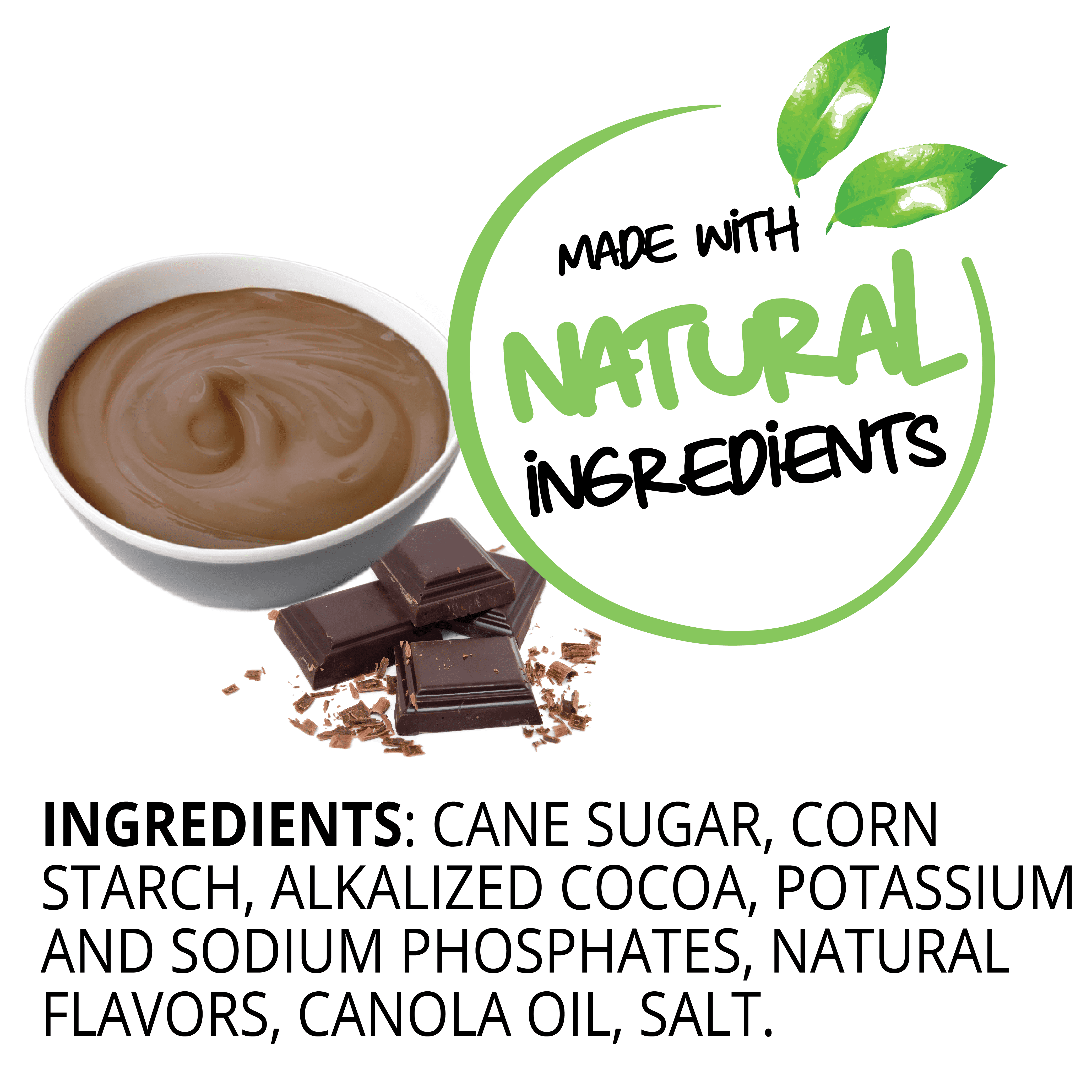 (2 pack) Simple Mixes Dye-Free Chocolate Instant Pudding & Pie Filling Mix for Kids, No Artificial Colors 3.8 oz, 4 Servings