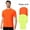 Safety Neon Green/Orange 6 Pcs, variant on High Visibility Safety T-Shirts for Work | Short Sleeve Hi Vis Safety Neon Green T-Shirt for Workout Running Safety Tee, Lightweight 5.1oz 100% Polyester, Size L, Pack of 2