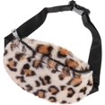 thumbnail image 1 of Riñonera de leopardo con diseño de guepardo para niñas, estilo bohemio, 1 unidad, diseño de leopardo, bolso de cintura infantil, bolso de pecho de felpa, 1 of 5