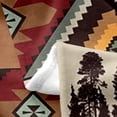thumbnail image 3 of Western Aztec Throw Blanket 40"X50" Hunting Deer Moose Flannel Fleece Blanket Western Home Decor Tribal Mexican Style Sherpa Blanket Geometric Diamond Plush Bed Blanket Soft Cozy, 3 of 5