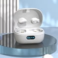 thumbnail image 2 of ESULOMP 5.2mini Ultra-small Wireless Bluetooth Headset with LED Digital Display Charging Box, Low-power Noise Cancellation HD Sound Quality For Office/sports, 2 of 5