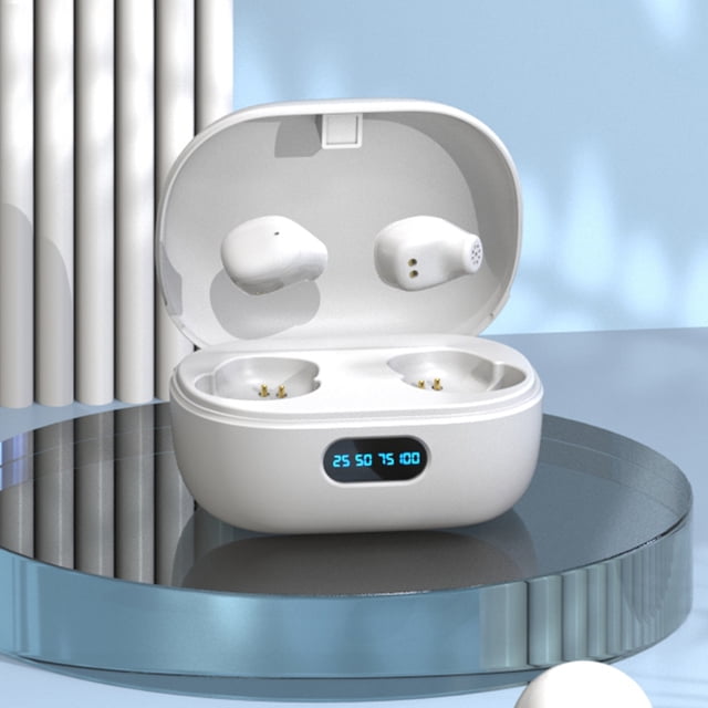 Birdeem Speakers Bluetooth Wireless, 5.2Mini-Small Wireless Bluetooth Headset with Led Digital Display Charging Box Monaural Version, High-Definition Sound Quality Suitable for Office/Sports