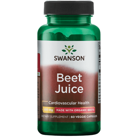Swanson Made with Organic Beet Juice Freeze Drie 500 mg 60 Veg