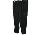 thumbnail image 2 of $69.50 Calvin Klein Women Commuter Active Woven Cropped Pants, Black, L, 2 of 6