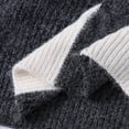 thumbnail image 7 of Men's Winter Sweaters Vintage Solid Color Long Sleeved Pullover Crew Neck Sweater Business Casual Tops Gray XL, 7 of 7