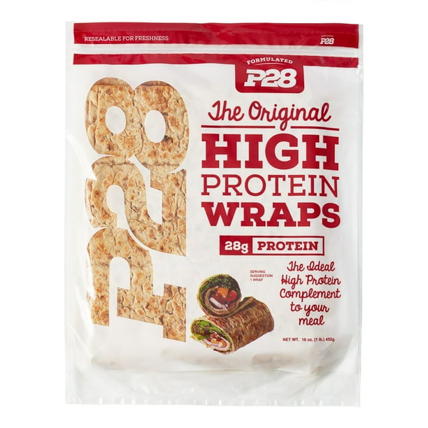 P28 Wraps, High Protein, 28g Protein per Serving