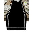 thumbnail image 2 of Solid Color Black Table Runner Home Wedding Decor Table Flag Mat Table Centerpieces Decoration Party Dining Long Tablecloth, 2 of 7