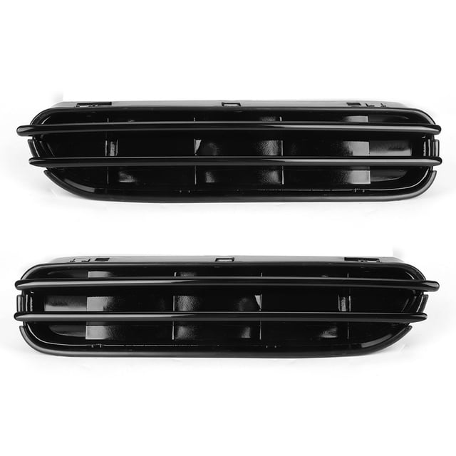 Rejilla de ventilación lateral para guardabarros, color negro brillante, 2 unidades, compatible con modelos E60, E61 y M5 (2006)-2010