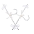 thumbnail image 4 of 2 unids Pantalones de perlas artificiales Perchas Ropa Colgando Perchas Ropa Perchas, 4 of 6