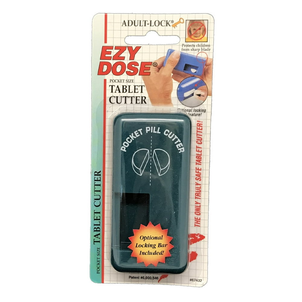 Ezy Dose Adult Lock Pocket Size Tablet Cutter