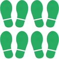 thumbnail image 1 of PATIKIL 8x3.3" Footprint Sticker, 4 Pairs PVC Shoes Floor Decal Sign for Class Decor Stair Guide, Green, 1 of 6